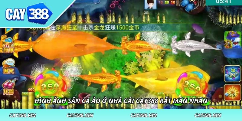 Hình ảnh săn cá ảo ở nhà cái CAY388 rất mãn nhãn