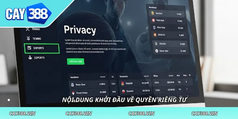 Nội dung khởi đầu về quyền riêng tư